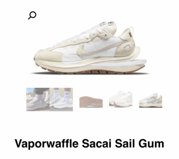 Jam5023 Sacai x Nike Vaporwaffle Sail 335 44$ PTX - Image 2