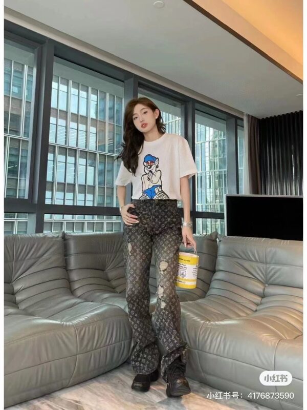 Z4512-49.99$-LV casual jeans for men and women - Image 9