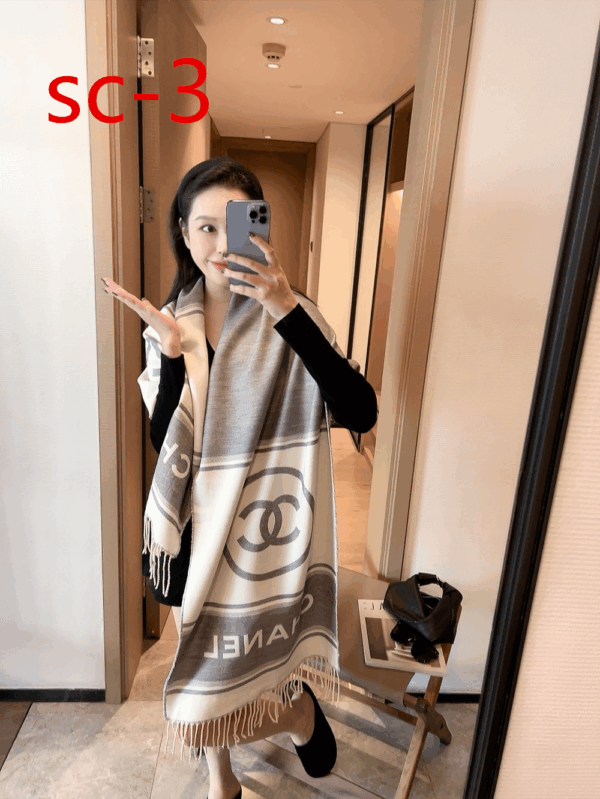 Z5761-28.99$ Chanel scarf size-180*42 - Image 3